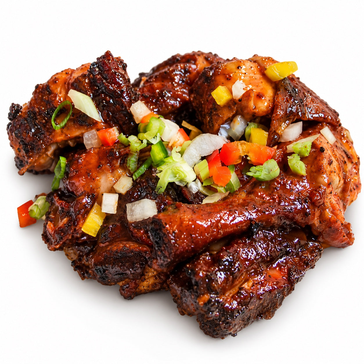 Smoked bone-in jerk chicken
