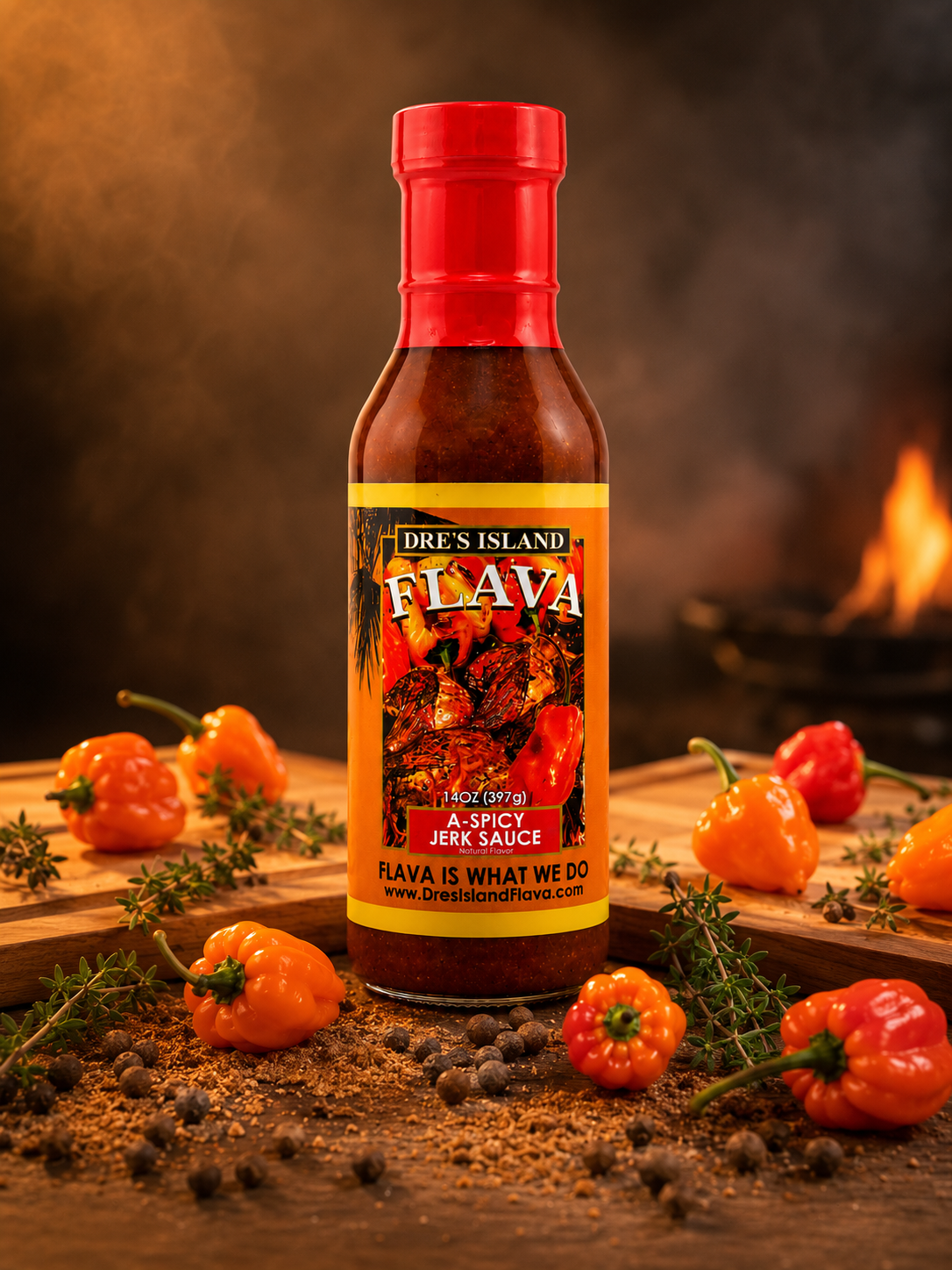 A-Spicy Jamaican Jerk Sauce product image