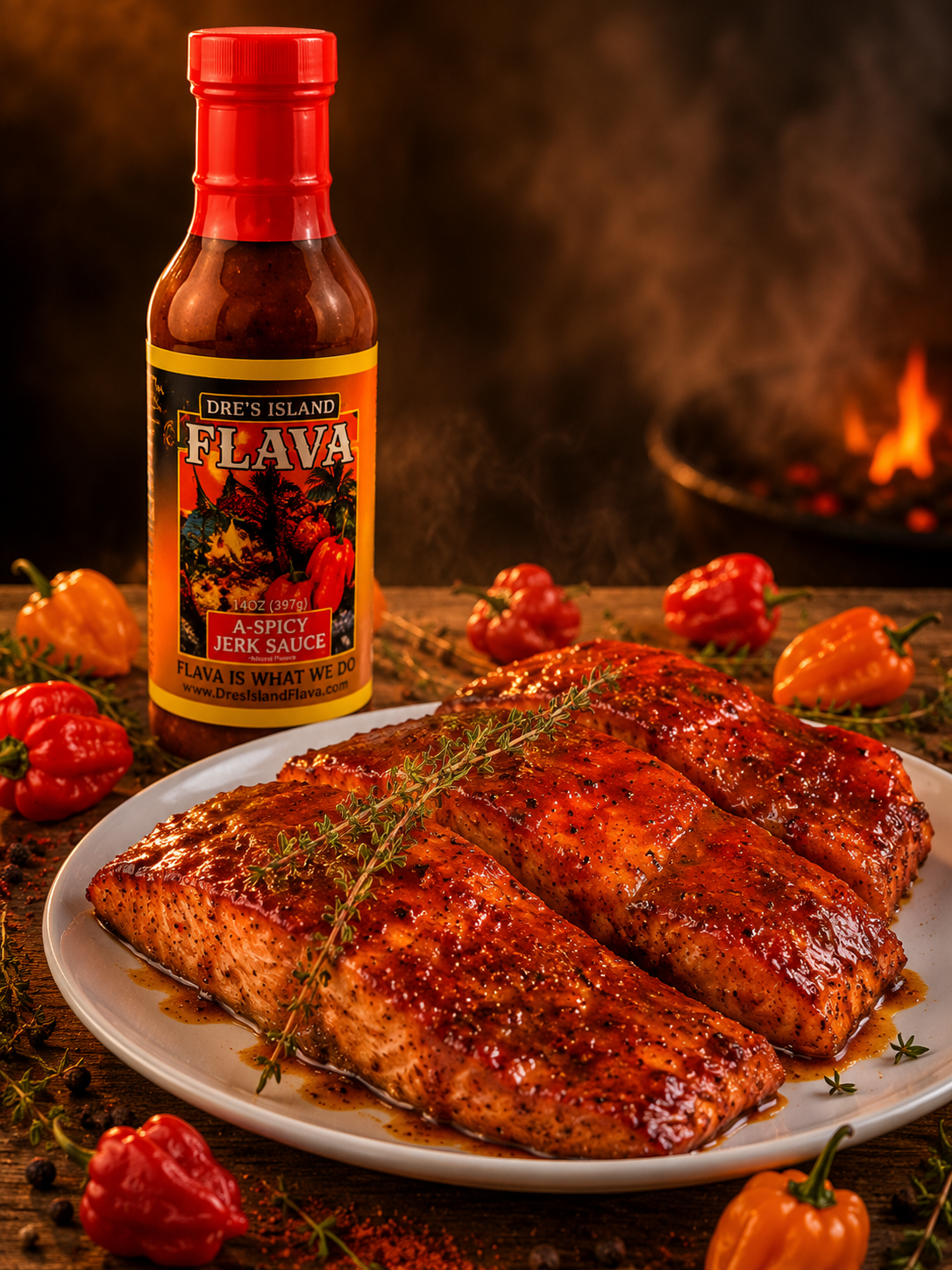 A-Spicy Jamaican Jerk Sauce product image