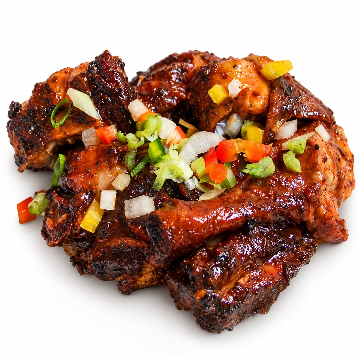 Smoked bone-in jerk chicken