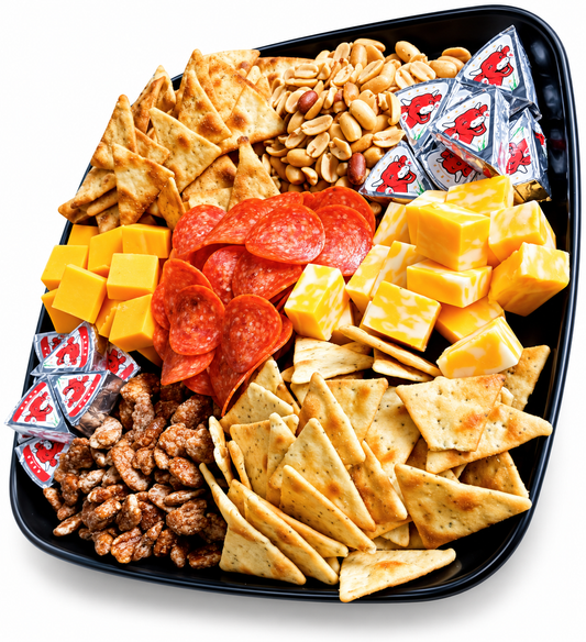 Fruit cheese and cracker tray