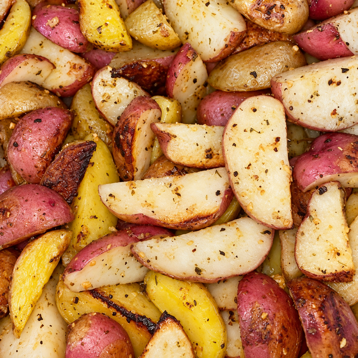 Dre’s Island Flava Garlic Roasted Potatoes