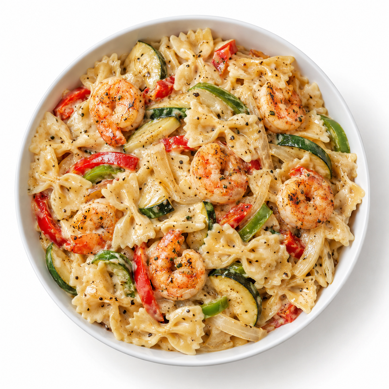 Dre’s Island Flava Shrimp Pasta