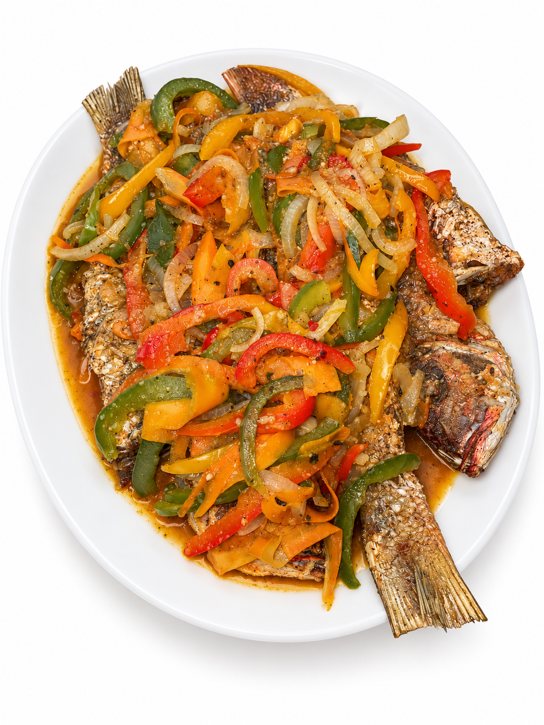 Whole Brown Stew Snapper